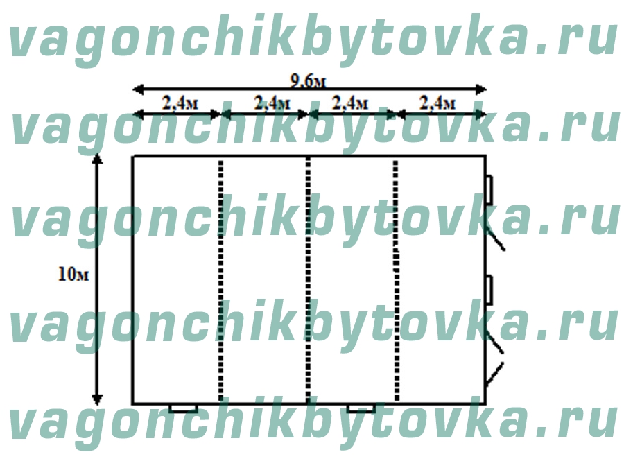 Модульная вулканизация из 4-х БК 10м